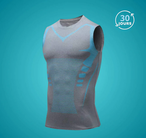 SculptX™ — T‑Shirt Gainant Homme pour Ventre Plat & Posture Redressée